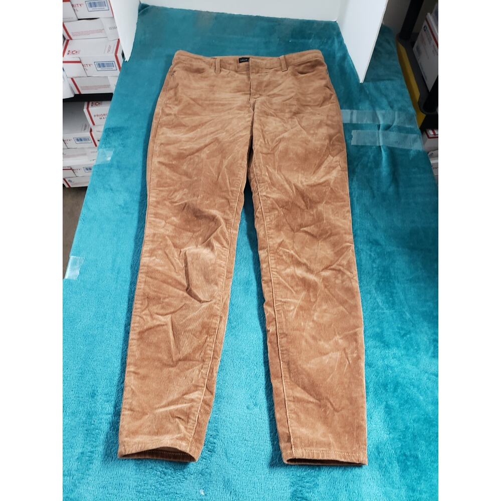 Talbots Jeans Size 6 Womens Beige Corduroy Stretch Pants Mid Rise Ladies Jegging